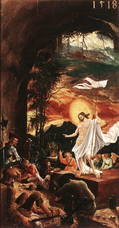 ALTDORFER, Albrecht The Resurrection of Christ  jjkk Spain oil painting art
